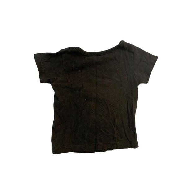 Disney Girls Infant baby Size 12 months Black short sleeve tshirt tee black minn - Picture 3 of 3